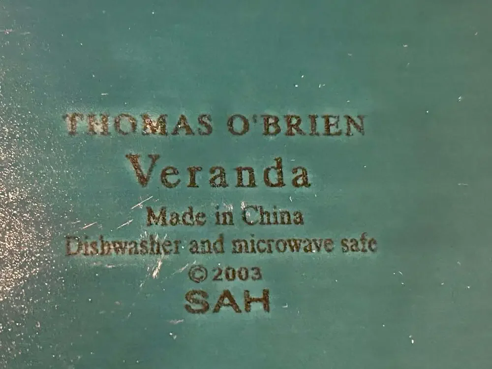 Thomas O'Brien Veranda Laurel Green 9 x 13 Octagonal Serving Platter with Lid